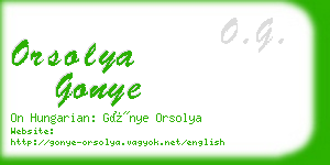 orsolya gonye business card